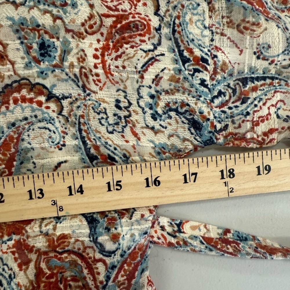 Cuesta Blanca 3/4 Sleeve Floral Print Kimono Blouse Size 44/46 L NWT - Picture 6 of 7
